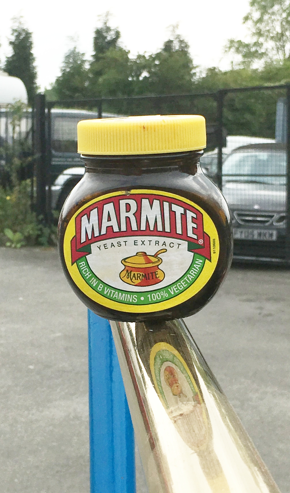 Marmite Jar Tiller Pin