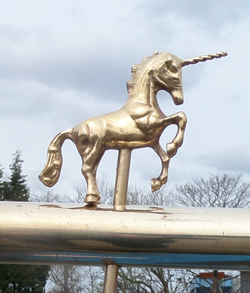 Unicorn Tiller Pin - Click Image to Close